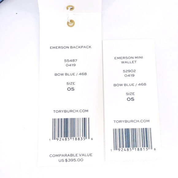 2PCS Tory Burch Emerson Backpack Wallet Set - Picture 8 of 8